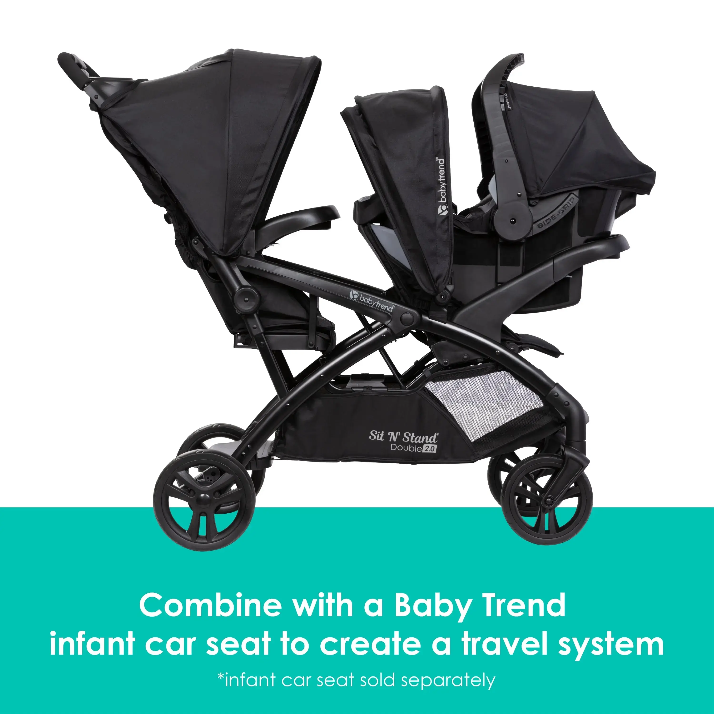 Baby Stroller Small Sit And Stand Stroller Baby Trend Sit N Stand  Lightweight Foldable Double Stroller