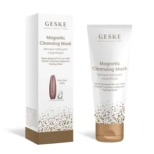 GESKE Magnetic Cleansing Mask | Use with our Touchless Magnetic Peeling Mask | Deep Skin Cleansing | Face Mask with Magnetic Particles | Vitamin E & Glycerin | Gentle Formula | Refines Complexion
