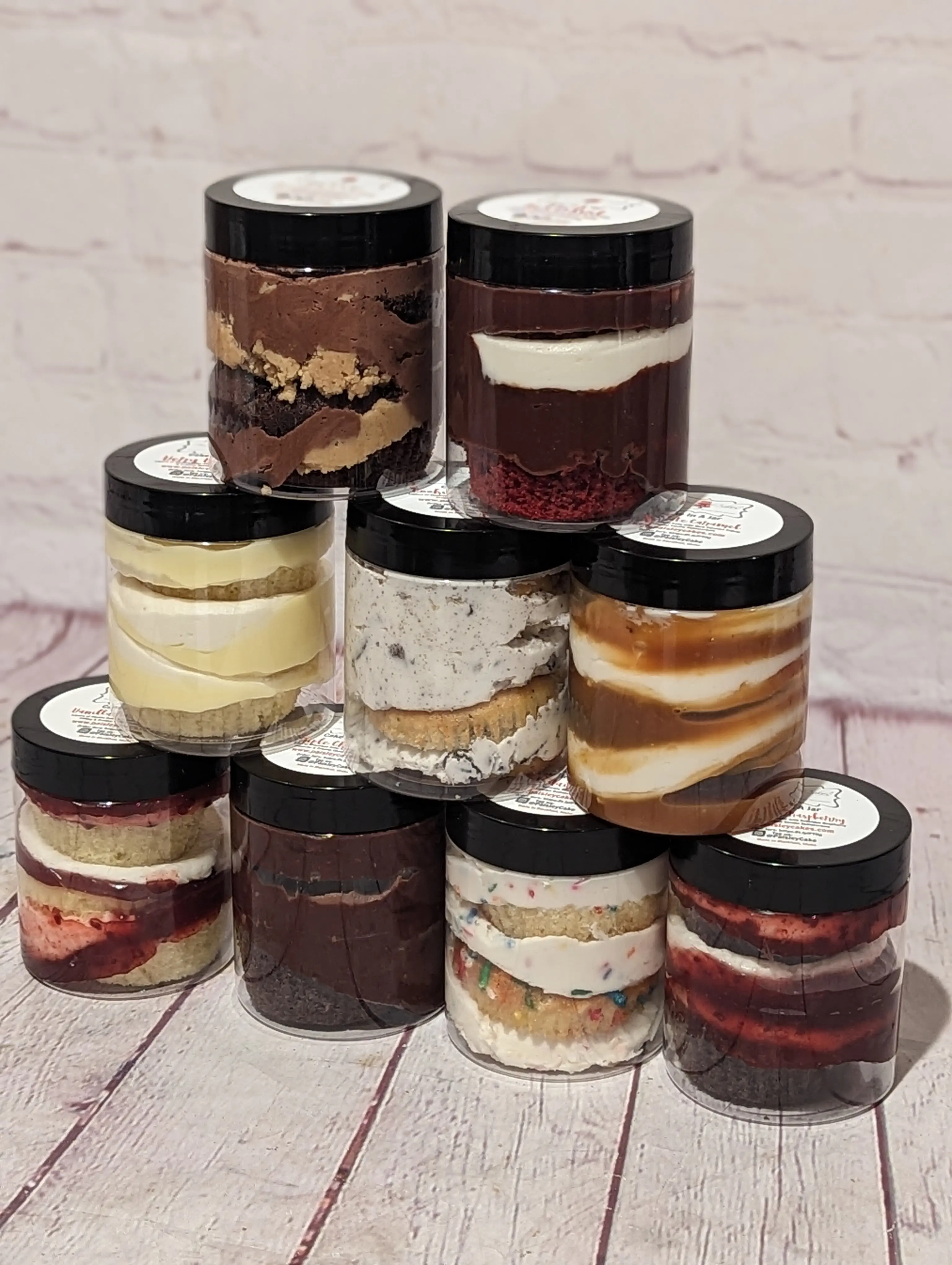 Paisley Cakes- Delicious Layered Cake in a Jar- 4 pack Paisley Cakes- Delicious Layered Cake in a Jar- 4 pack