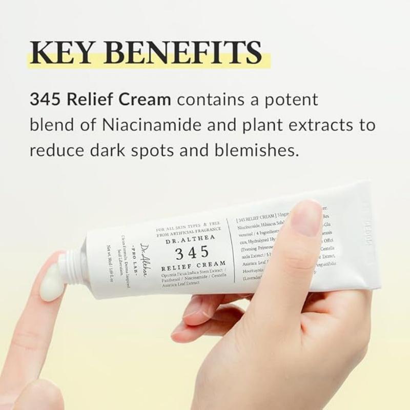 Dr.Althea 345+147 Barrier Cream | Hyaluronic Acid & Ceramides, Deep Hydrating Korean Vegan Skincare for All Skin Types