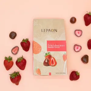 MILK CHOCOLATE COVERED FREEZE-DRIED STRAWBERRY
