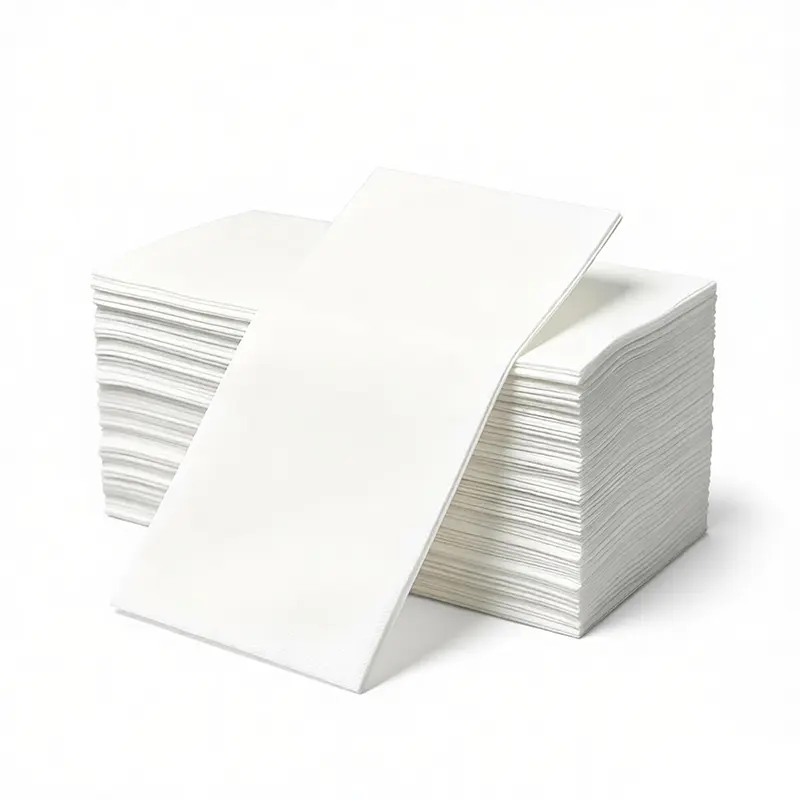 Softure White Airlaid Dinner Napkins, 200 Pack, 16.5" x 12",Linen Feel Paper Guest Towels, Extra Thick & Highly Absorbent, Cloth-Like Dinner Napkins, Lint-Free Disposable Hand Towels