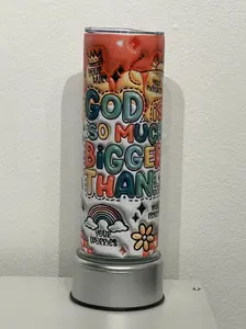 20oz God Is So Much Better Tumbler, Double Wall Stainless Steel, Leak Free, Holds Hot And Cold Drinks