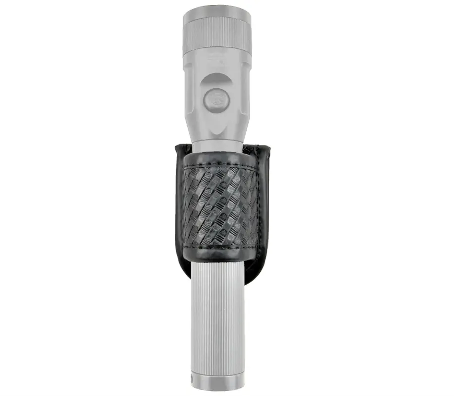 Flashlight Holder -Duty Belt Basketweave Flashlight