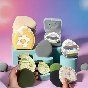 Cute Reusable Makeup Puff, Soft Sponge for Bb Cream, Dry & Wet Dual Use Foundation Applicator, Cosmetic Tool for Makeup Powder, Beauty Accessory