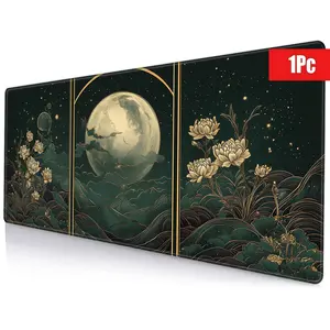 Landscape Pattern Mouse Pad, Rectangle Gaming Mouse Pad, Office Desk Keyboard Mat for Home Office Desk, Ideal Gift, Home Desk Mat, Office Desk Accessories