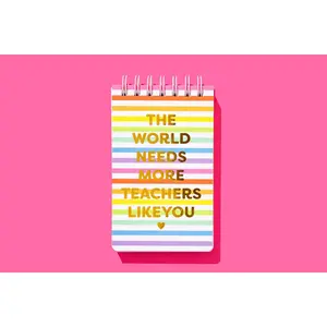 Teacher Small Spiral Top Notebook - 200 Pages