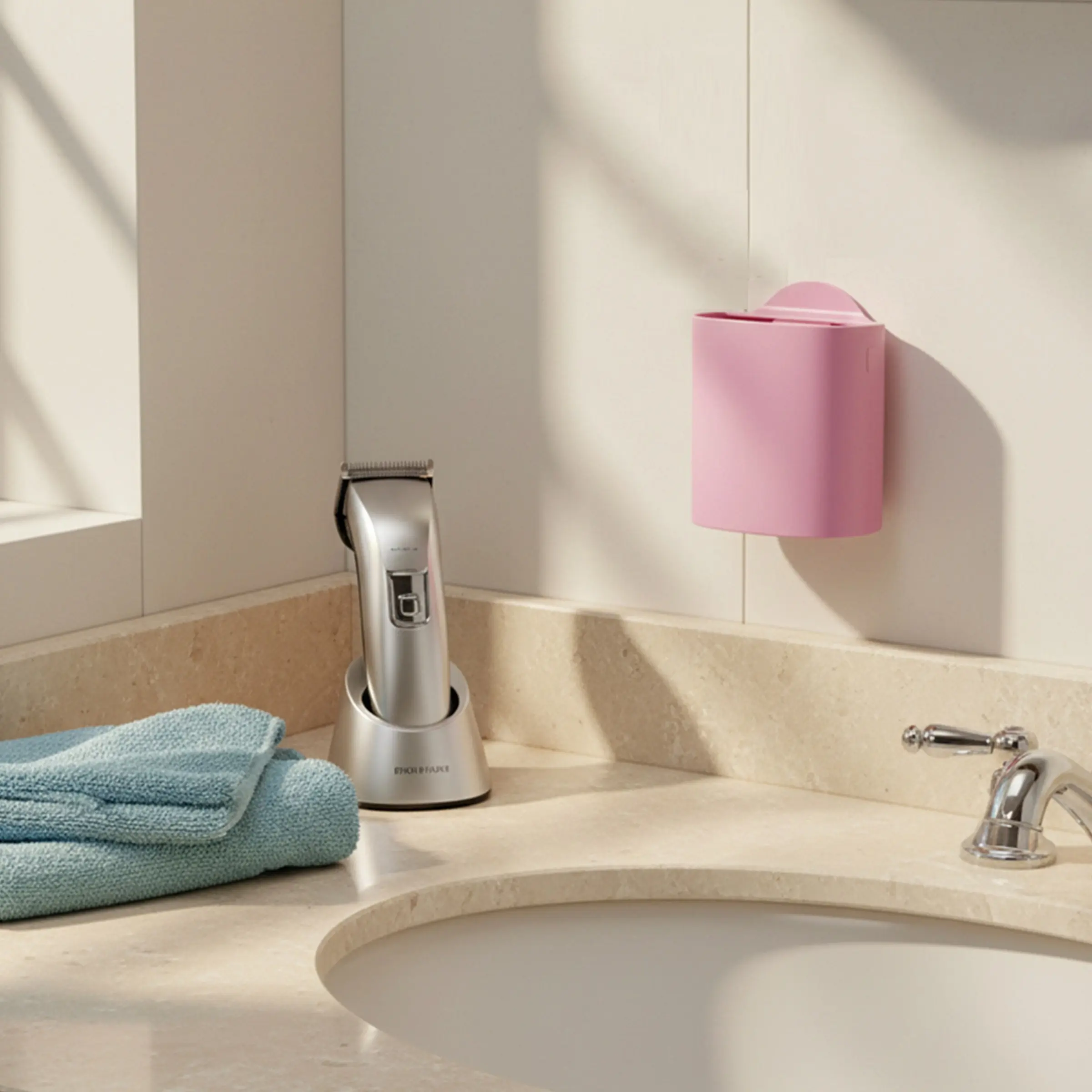 Wall-Mounted Hair Catcher with Strong Adhesive, No-Drill Bathroom Wall Mount, Long-Lasting Hair Collection, Anti-Clogging Design, Bathroom Accessory, Modern Bathroom Accessories
