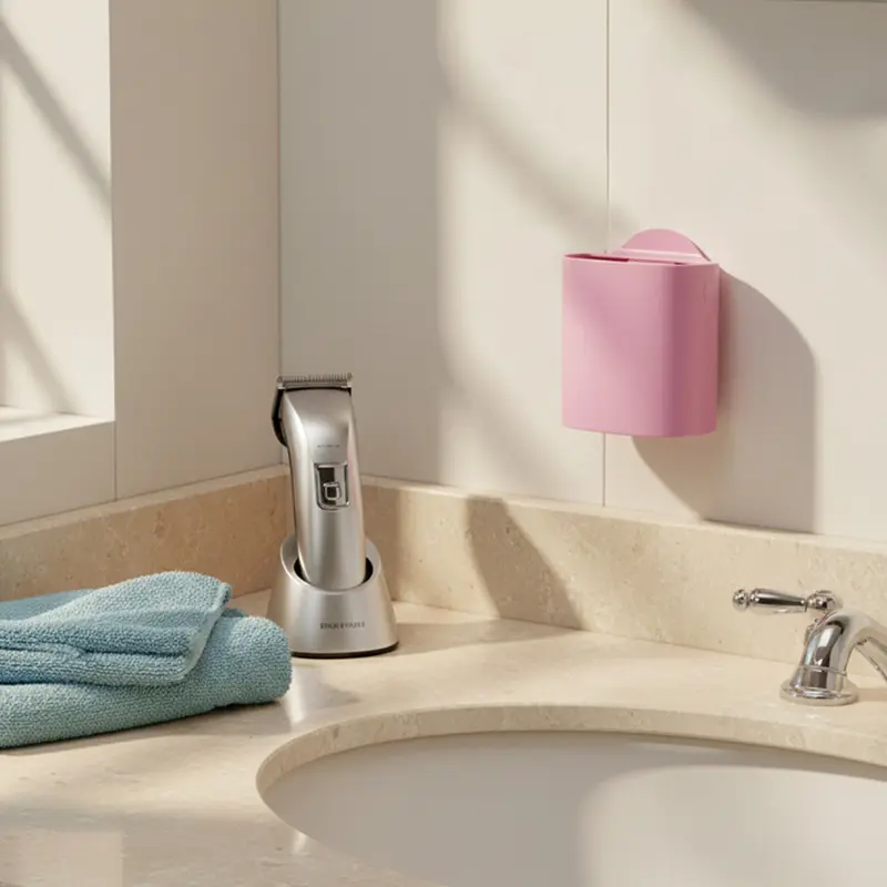 Wall-Mounted Hair Catcher with Strong Adhesive, No-Drill Bathroom Wall Mount, Long-Lasting Hair Collection, Anti-Clogging Design, Bathroom Accessory, Modern Bathroom Accessories
