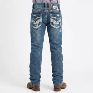Men western jeans blue Men western jeans blue