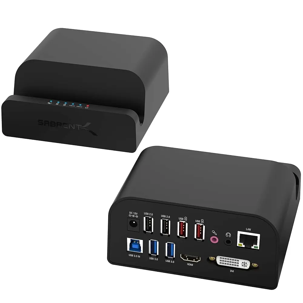 Sabrent USB 3.0 Universal Docking Station for Tablets and Laptops with Windows and Mac Support