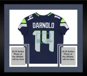Framed Sam Darnold Seattle Seahawks Autographed Nike Navy Elite Jersey - Fanatics Authentic Certified