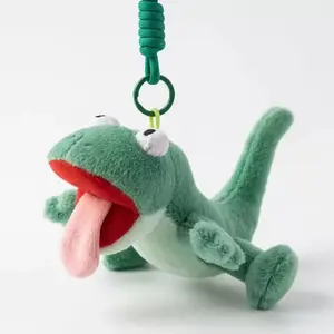 Stuffed Animals Stress Relief Toy - Funny Lizard with Magnetic Tongue & Body Compression Vocalization for Relaxation plush gift present cricket doll