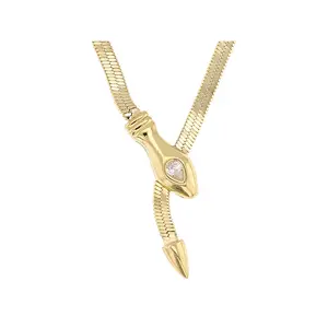 JTV White Cubic Zirconia 14k Yellow Gold Over Sterling Silver Lariat Necklace 0.20ctw