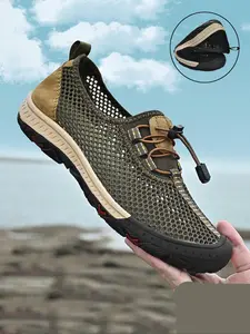 Men's Casual Breathable Mesh Sandals, Lightweight Breathable Sandals, Comfortable Non-slip Sandals for Beach, Hiking Sandals, Outdoor Sports Sandals for Men, Walking Shoes
