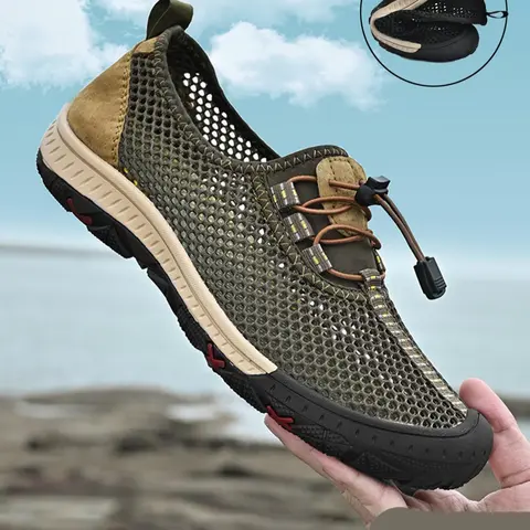 Men's Casual Breathable Mesh Sandals, Lightweight Breathable Sandals, Comfortable Non-slip Sandals for Beach, Hiking Sandals, Outdoor Sports Sandals for Men, Summer Outdoor Sandals, Walking Shoes