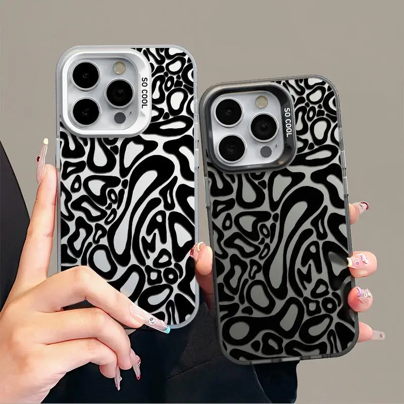 Lando Norris Aesthetic Pattern Smartphone Case - Gradient Hard TPU-PET-PC Cover, Shockproof Lightweight Luxury Creative Protector for iPhone 16 Pro Max, Black & Silver Mobile Accessory, Accessories