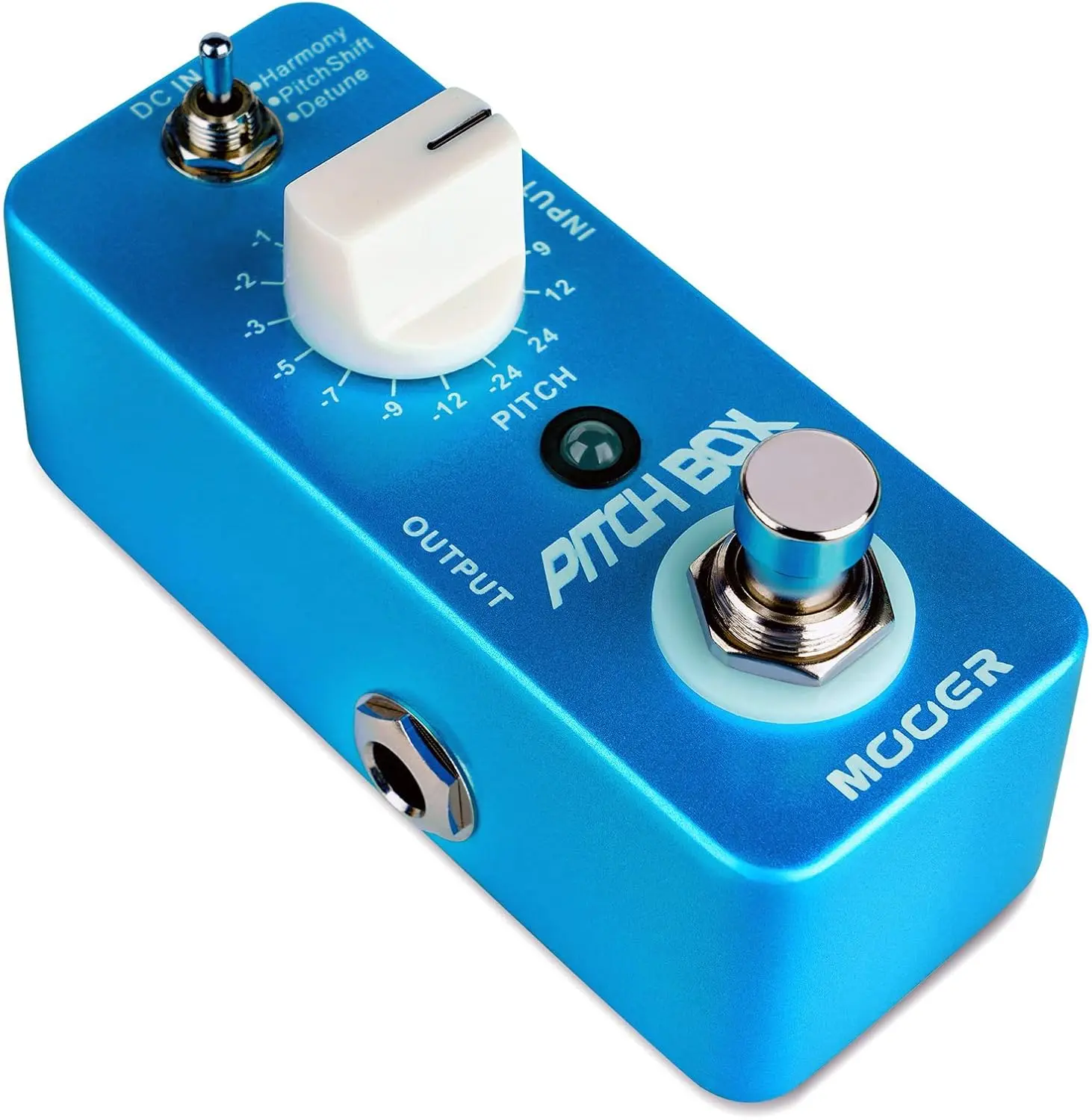 Mooer MPS1 Mini Sized Guitar Harmonizer Pedal - Metal Body, Adjustable Pitch Shifting Effect Box with True Bypass for Guitars (Mini Sized Products, Pedals Included)