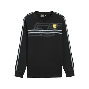 PUMA Mens Scuderia Ferrari Race Desert Sun Las Vegas Crew Neck Sweater Casual - Black