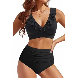 Tempt Me Women High Waisted Bikini Sets - Two Piece Tummy Control Swimsuits 2026 Ruffle Bathing Suit 2026  SwimWeek  summervibes