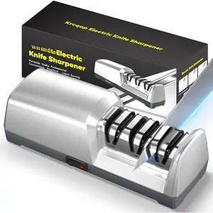 Electric  Sharpener for Kitchen , Professional 3-Stages with   Abrasive, 15- EdgeSelect Angle &  Sharpening, Repair, Restore, Polish