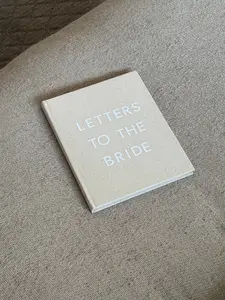 Letters to the Bride Book in Classic Linen