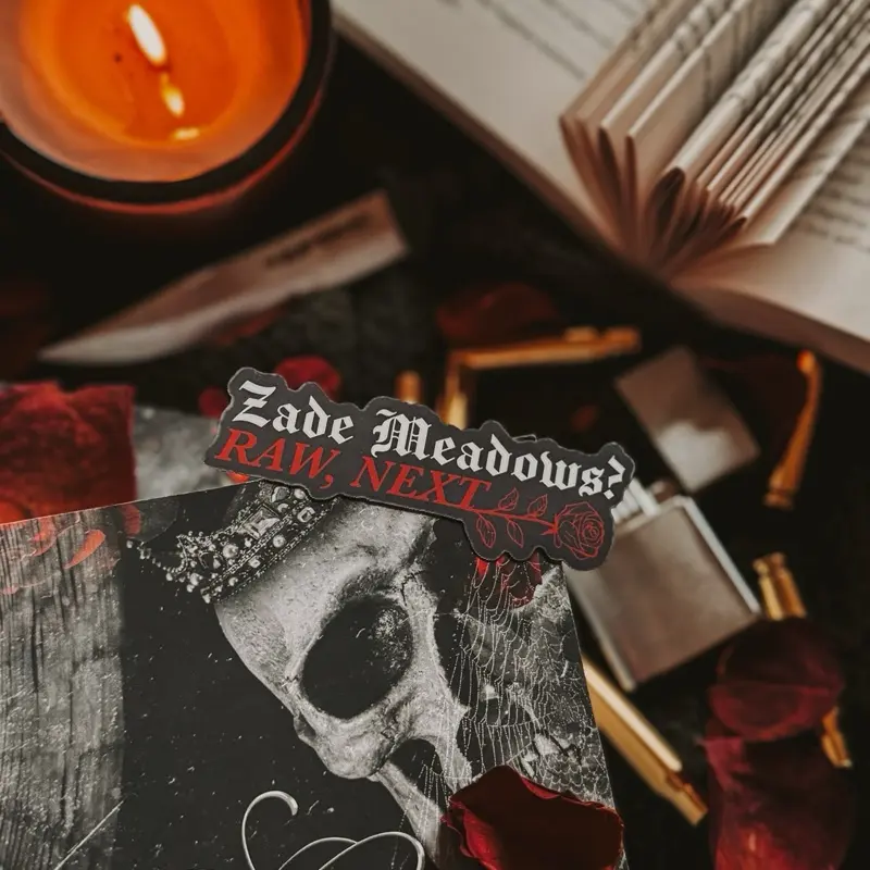 Haunting Adeline Zade Meadows Raw Sticker - Waterproof Holographic Design, High Quality Matte Vinyl, Durable, Long-Lasting Finish
