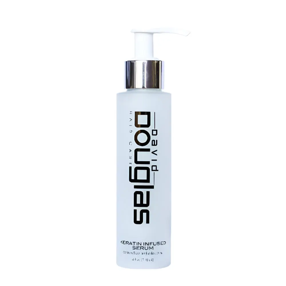 David Douglas Beauty Keratin Infused Hair Serum - 3.5oz Haircare Treatment with Anti-Frizz Formula, Thermal Safety, Smoothing, Silky Shine, Heat Protection