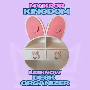 My Kpop Kingdom Desk Drawer Organizer with 3 Compartments for Efficient Storage and Organization - White
