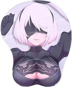 2B Niew Automata Anime Oppai Mouse Pad