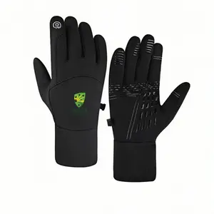 1 pair with Cricket Australia Official Team LogoGreen Mascot Design Cricketwinter gloves Touchable gloves Touch Screen Soft Touch Cold Weather unisex sports gloves Warm Christmas gifts Popular Warmest