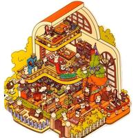 Bunny Magic World DIY Sticker