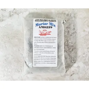 Dry Mortar Grout Mix for Dollhouse Miniature Bricks Stone Tile by Andi Mini Brick 11 oz Gray