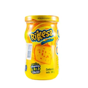 Rikesa Cheddar 300g | Venezuelan Cheddar Cheese Spread, Creamy and Savory