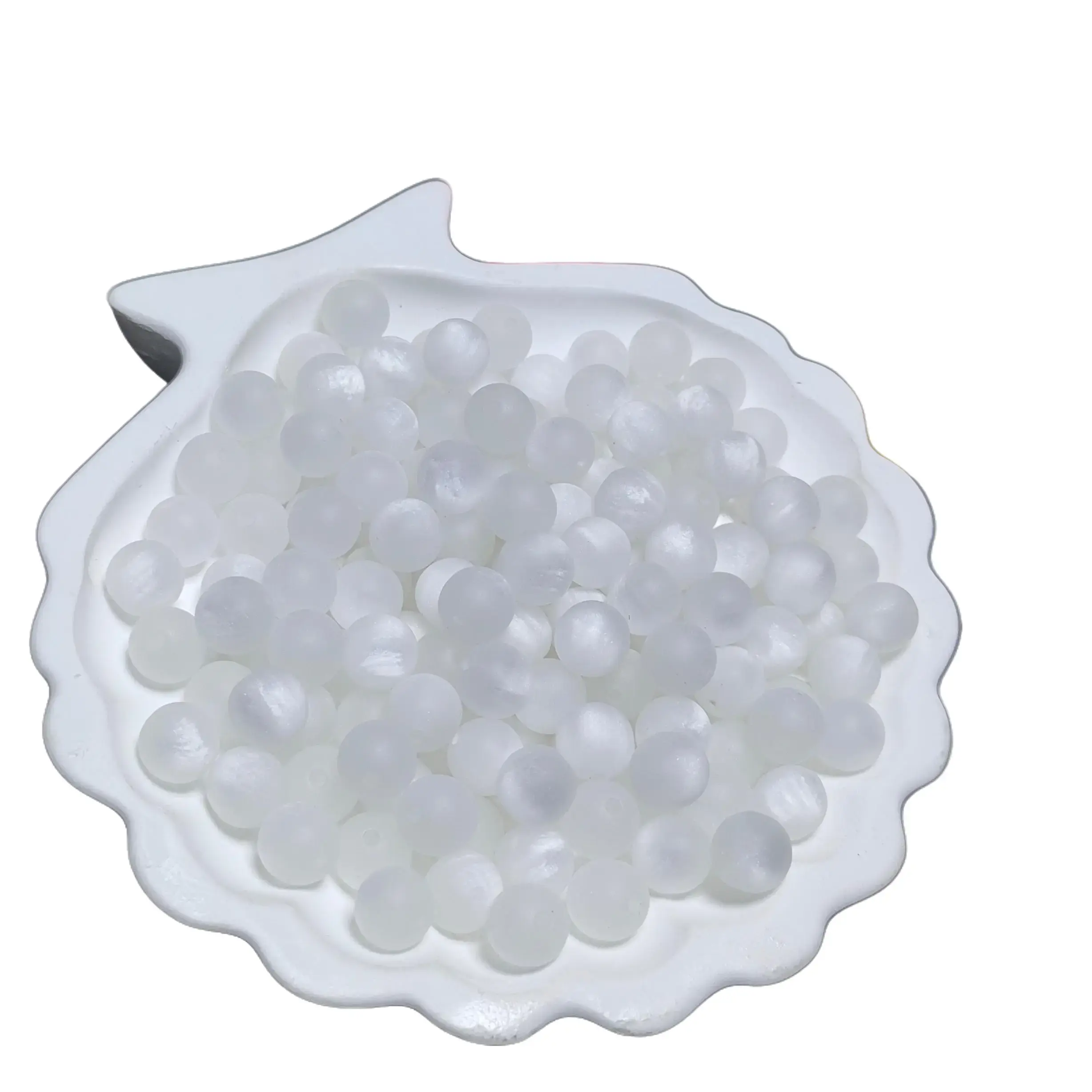 [US Shipping] 8mm Frosted Resin Round Beads and Accessories, 50pcs per Bag, Brushed Matt Cat's Eye DIY Beading & Jewelry Making Supplies for Bracelets