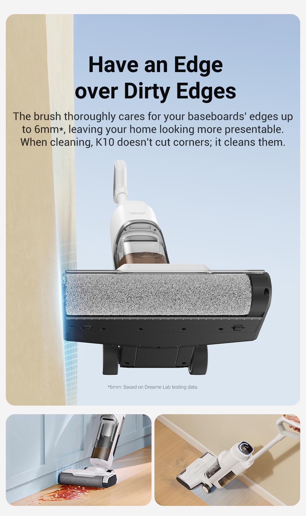 【LIVE】DREAME K10 Wet Dry Vacuum Cleaner, Smart Floor Cleaner Cordless Vacuum and Mop for Hard Floors, Cleans Itself, 540RPM Brush Darts through Dirt with Ease, Expressive Voice Prompts House Cleaning Gadgets Cleaning Machine