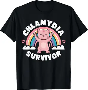 Chlamydia Survivor T-Shirt Cotton gift T