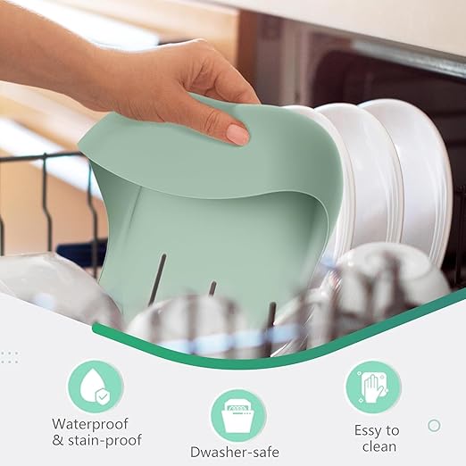 3-Pack Silicone Baby Bibs for Toddlers – Soft Adjustable Waterproof Bibs with Food Catcher Pocket for Boys & Girls