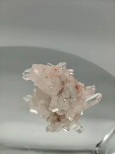 AAA+ Pink Lemurian Quartz Floater Cluster | Water Clear Perfect Points | Colombia