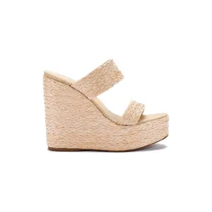 Pamela Wedge In Natural Raffia