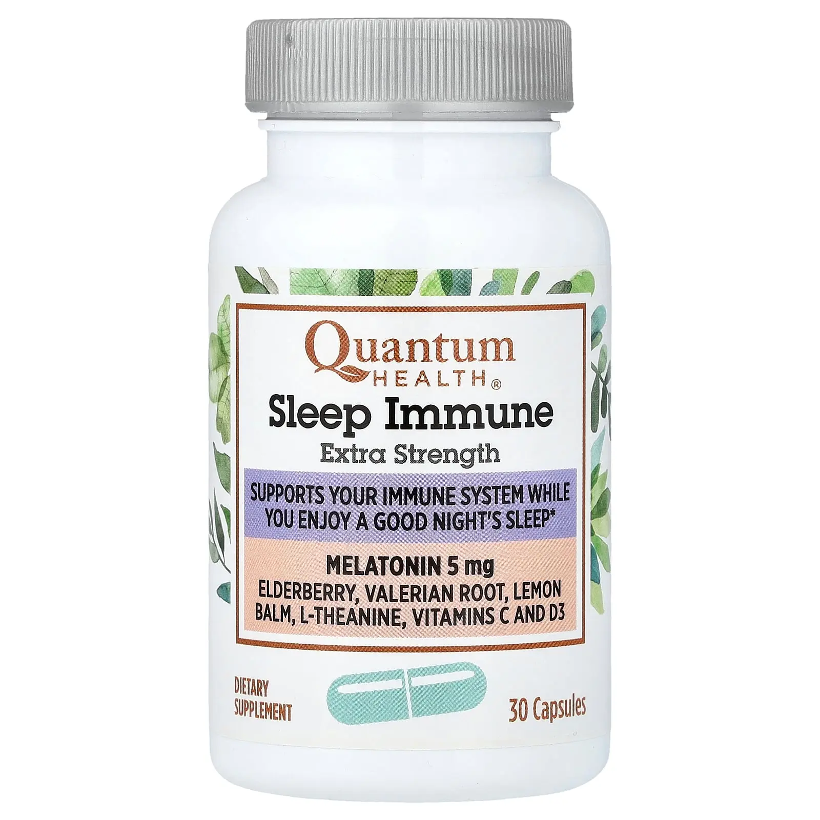 Quantum Health Sleep Immune, Melatonin, 30 Capsules