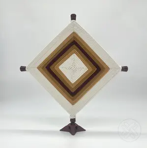 DIY Craft Kit – Sculptural Fiber Art for Wall or Shelf Cross Craft Tetraweave