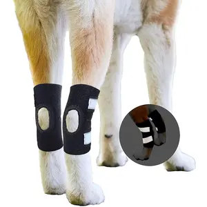 New Short Dog Knee Pads Leg Guards Pet Glow-in-the-Dark Joint Protectors Leg Protection 2PCS pet  braces