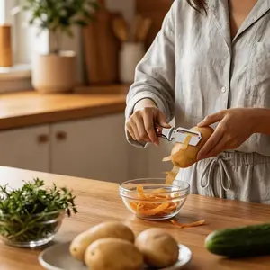 Stainless Steel Multi-Function Peeler and Bottle Opener, Easy Kitchen Tool for Vegetables and Fruits, Perfect Gift for 32 Holidays