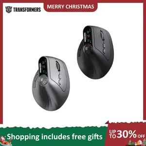 Transformers TF-VM01 Vertical Wireless Bluetooth Dual-Mode Silent Mouse for Medium & Large Hands Rechargeable Portable Ergonomic Design Black Efficient Performance Enhance Productivity TikTokShopHolidayHaul