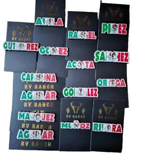 Last name, surname pin for caps, apellido pin, hat accessories, pin de apellidos para gorras