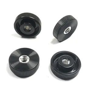 Pack of 20 1/4-20 x 1 Inch Wide Knurled Plastic Head Thumb Nuts - Made in USA