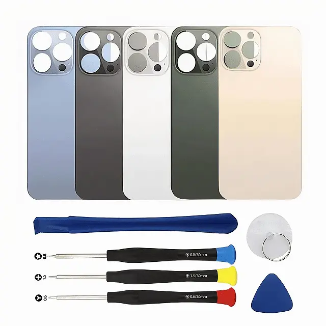 Back Glass Replacement Kit with Tools for iPhone 13 Pro Max,Rear Cover Glass Repair Set Compatible with iPhone 13 Pro Max