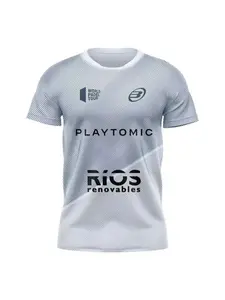 A loose, comfortable and breathable badminton men's T-shirt with a round-neck and short-sleeved letter print outdoor casual top