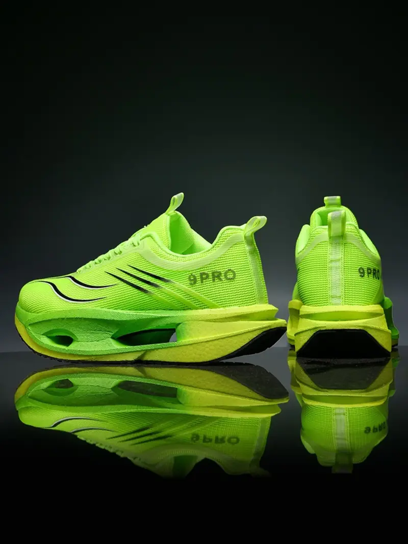 neon green running shoes - TikTok Shop display picture 1